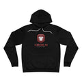 Red and white CodeAiclothing Sponge Fleece Pullover Hoodie