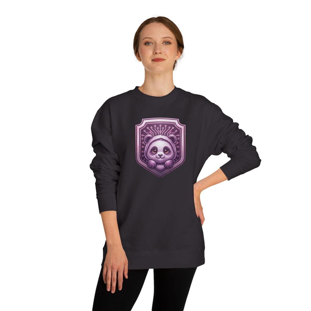 Cute panda CodeAiclothing Crew Neck Sweatshirt