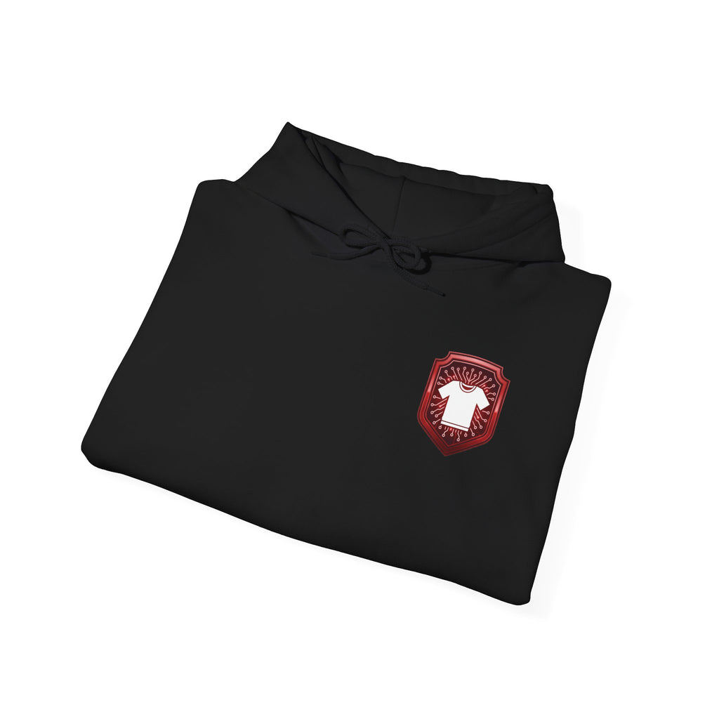 Red and white CodeAiclothing ™ Hooded Sweatshirt