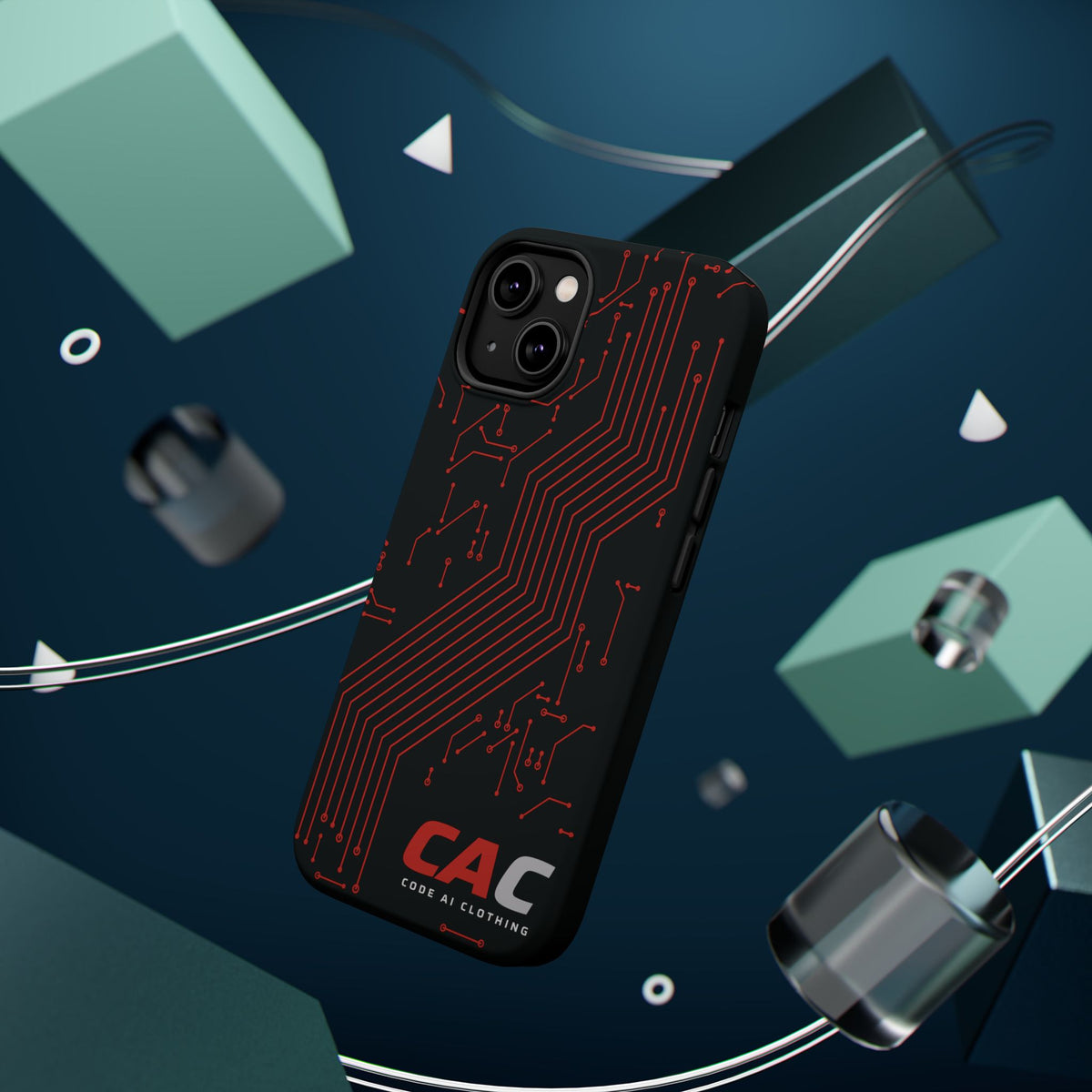 Code AI Circuit Phone Case