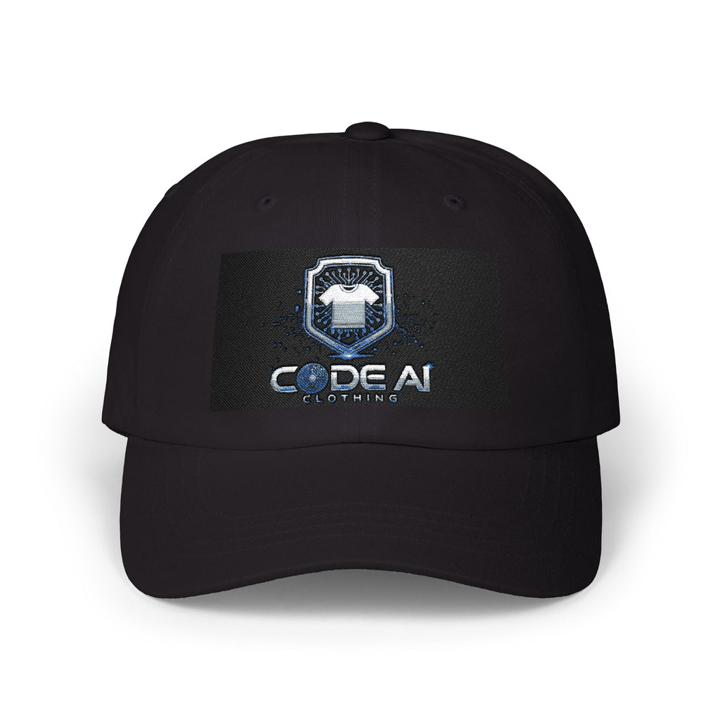 Code AI Logo Dad Cap — Embroidered Tech Baseball Hat