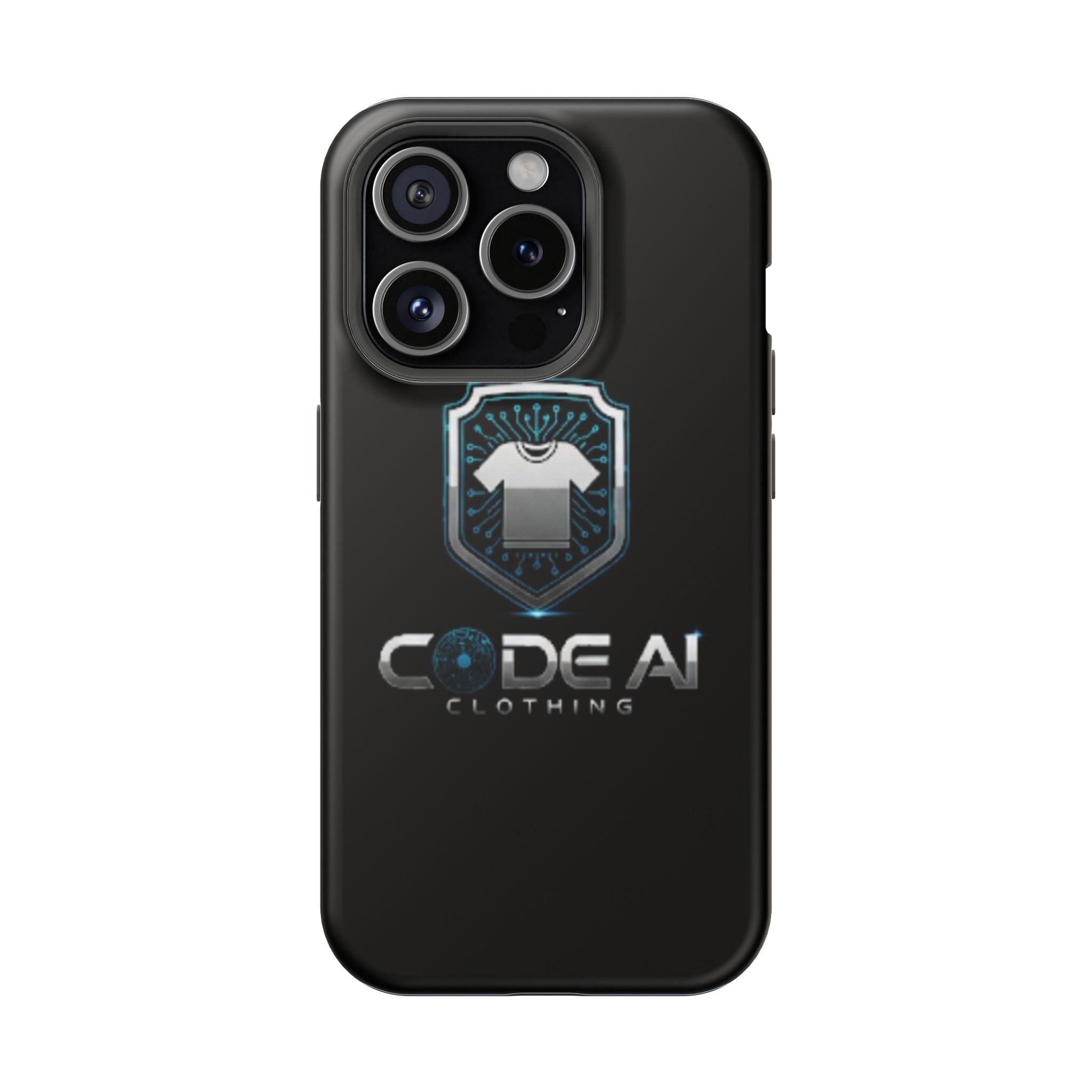 Code AI Clothing Impact-Resistant Phone Case — Tech Shield Logo