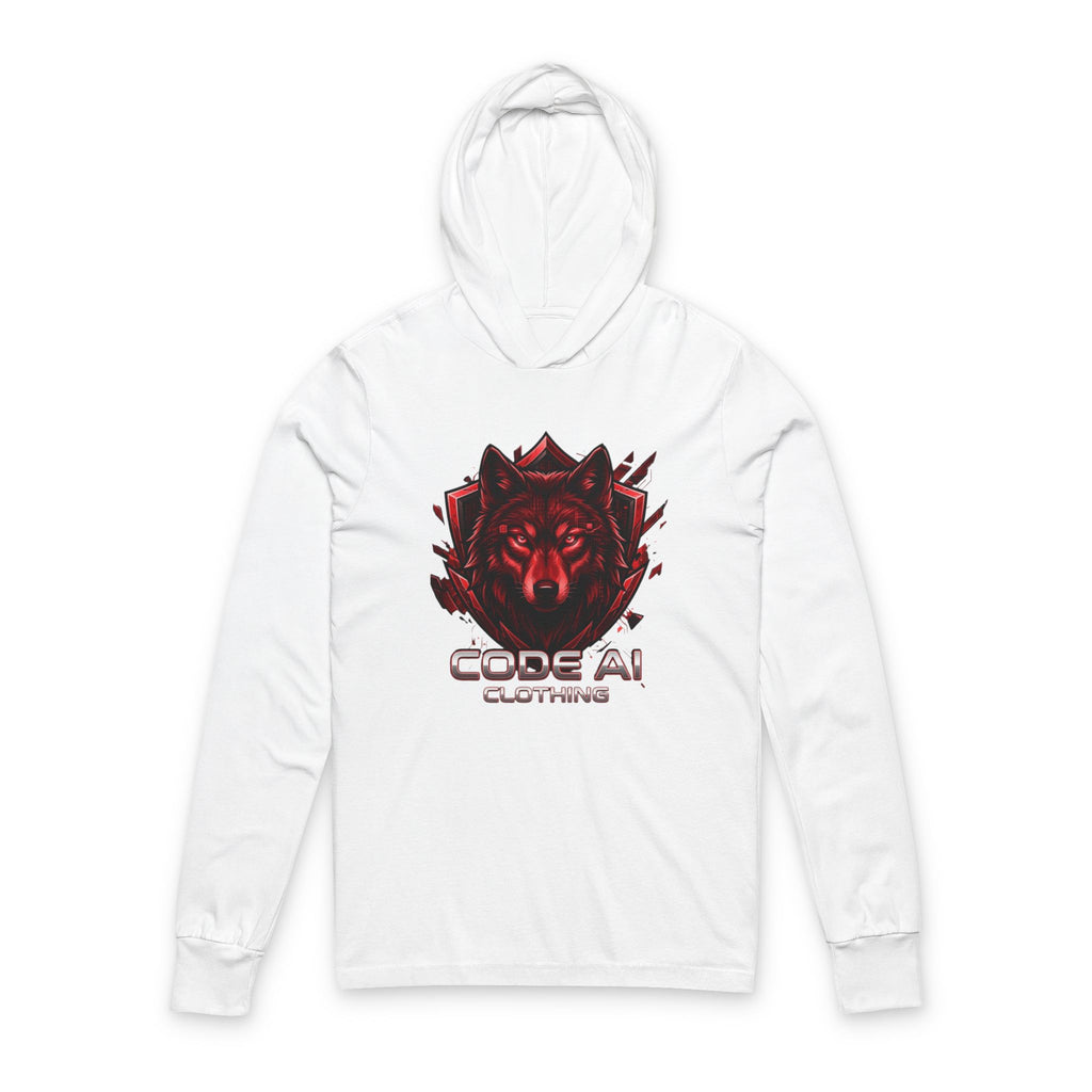 Wolf CodeAiclothing Hooded Long Sleeve Tee