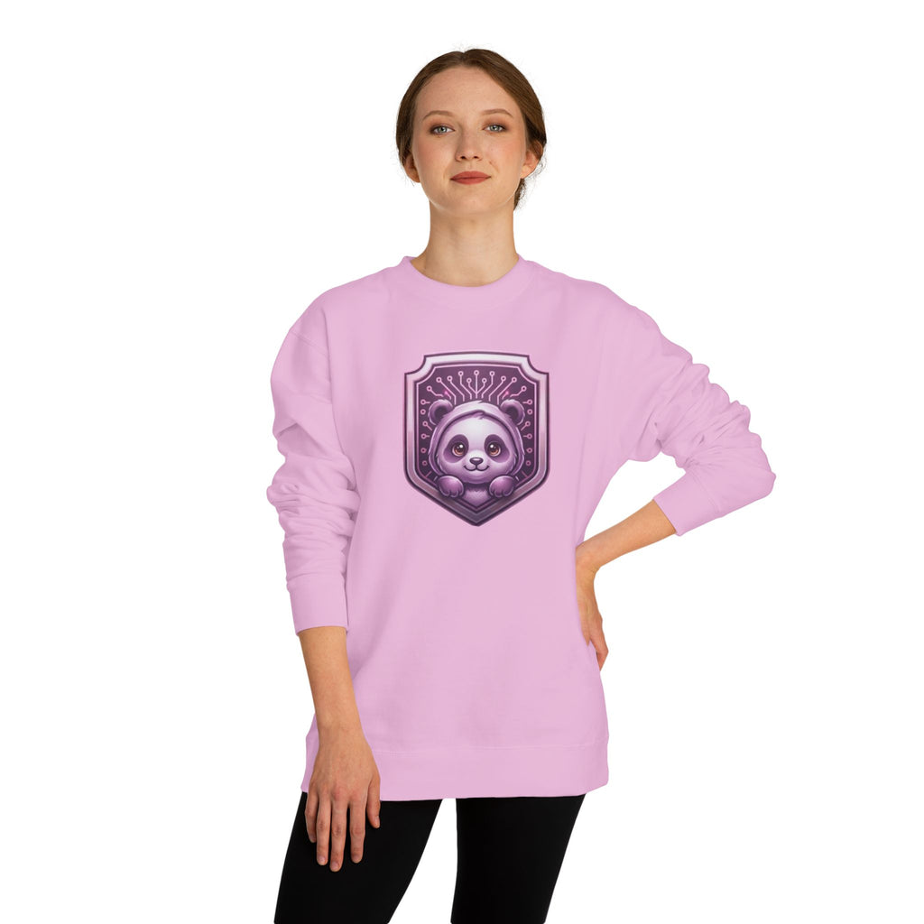 Cute panda CodeAiclothing Crew Neck Sweatshirt