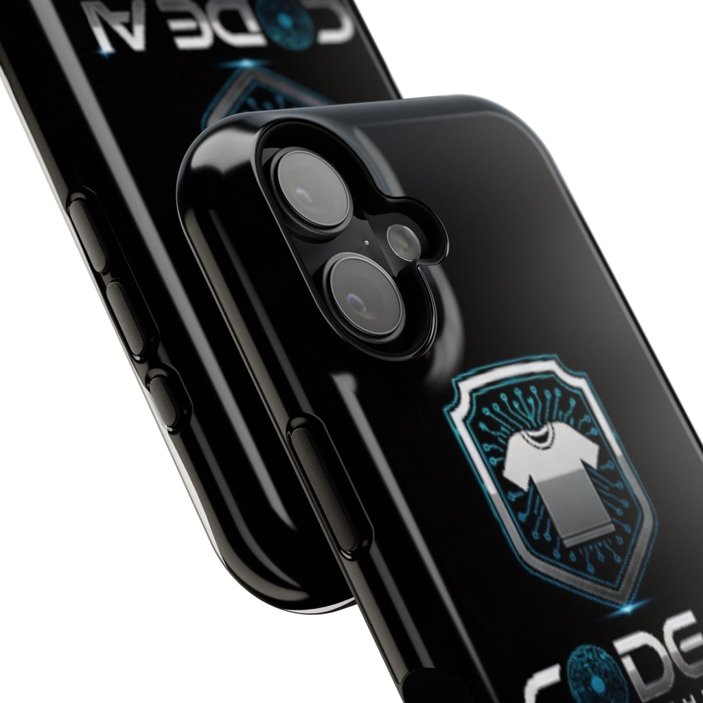 Code AI Clothing Impact-Resistant Phone Case — Tech Shield Logo