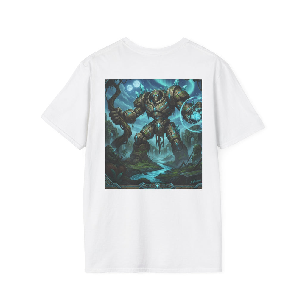 Fantasy Golem Graphic T-Shirt — Epic Nature Creature Art Tee
