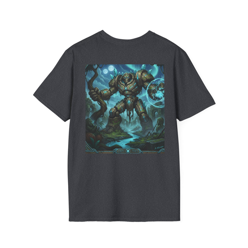Fantasy Golem Graphic T-Shirt — Epic Nature Creature Art Tee