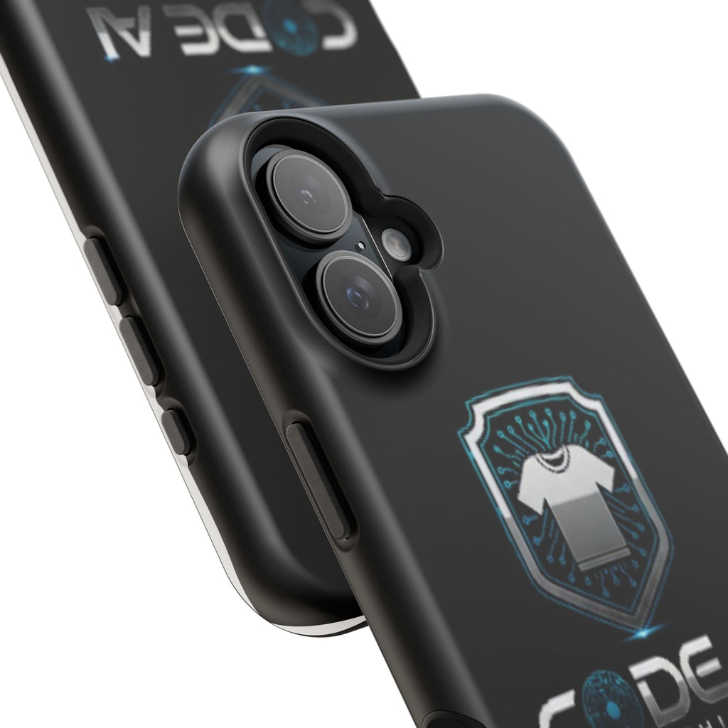 Code AI Clothing Impact-Resistant Phone Case — Tech Shield Logo