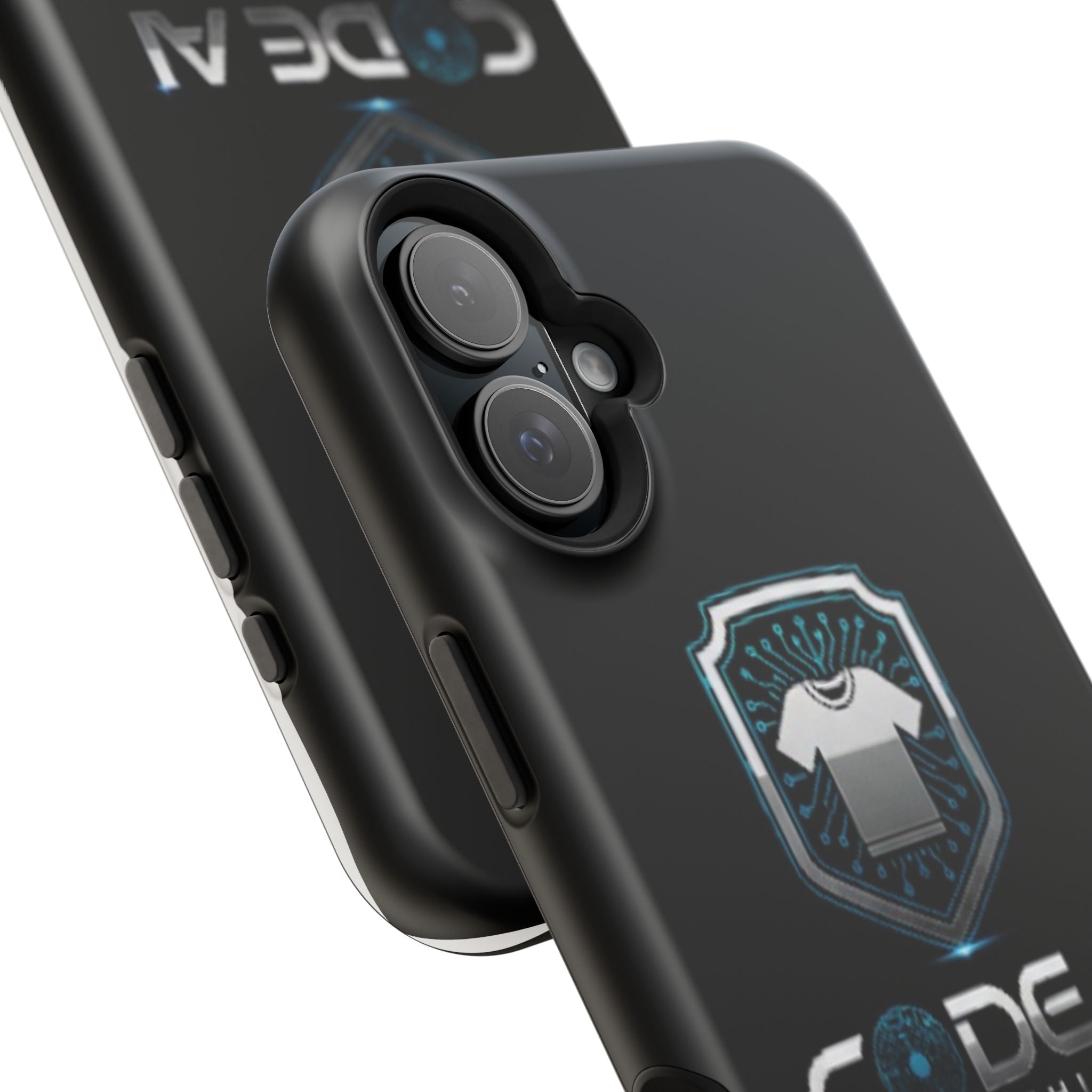 Code AI Clothing Impact-Resistant Phone Case — Tech Shield Logo