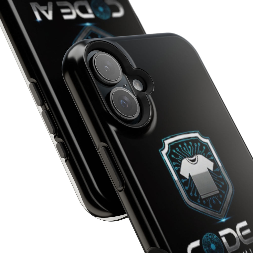 Code AI Clothing Impact-Resistant Phone Case — Tech Shield Logo