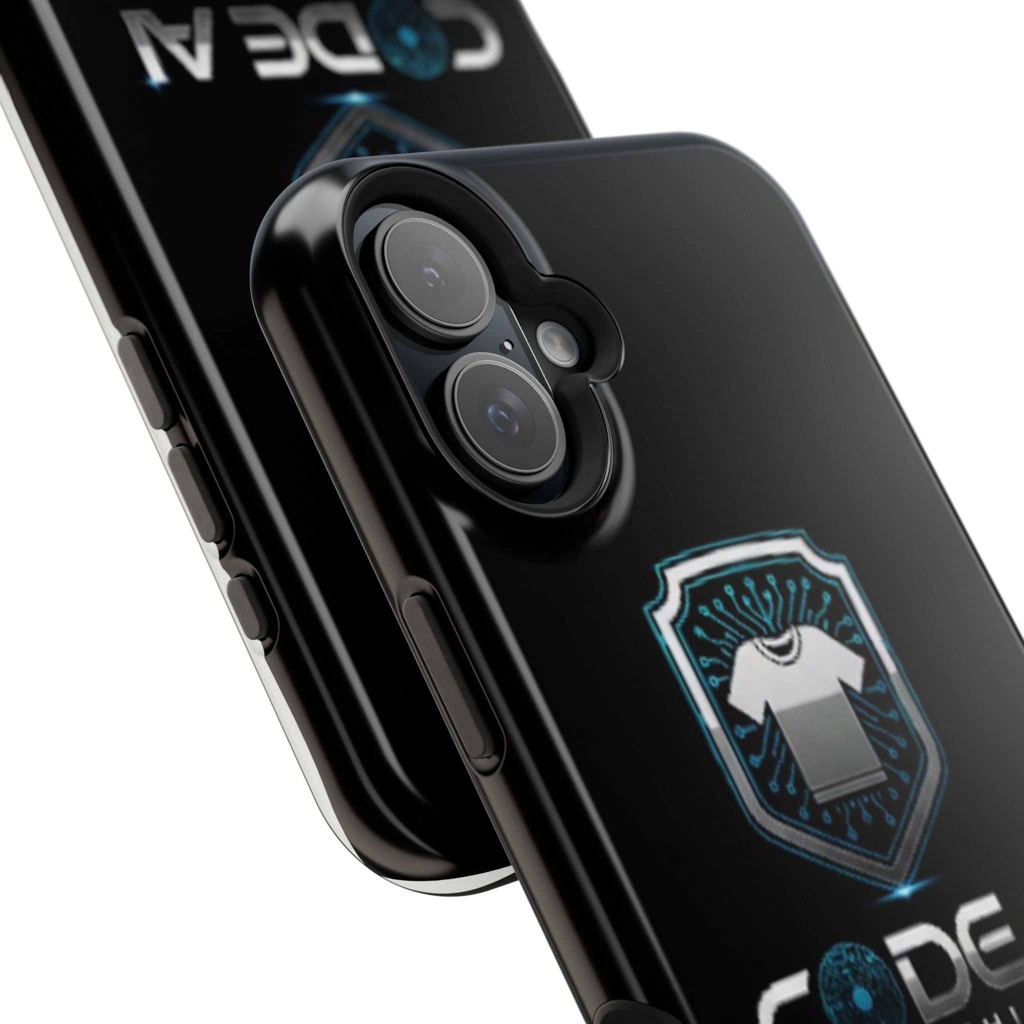 Code AI Clothing Impact-Resistant Phone Case — Tech Shield Logo