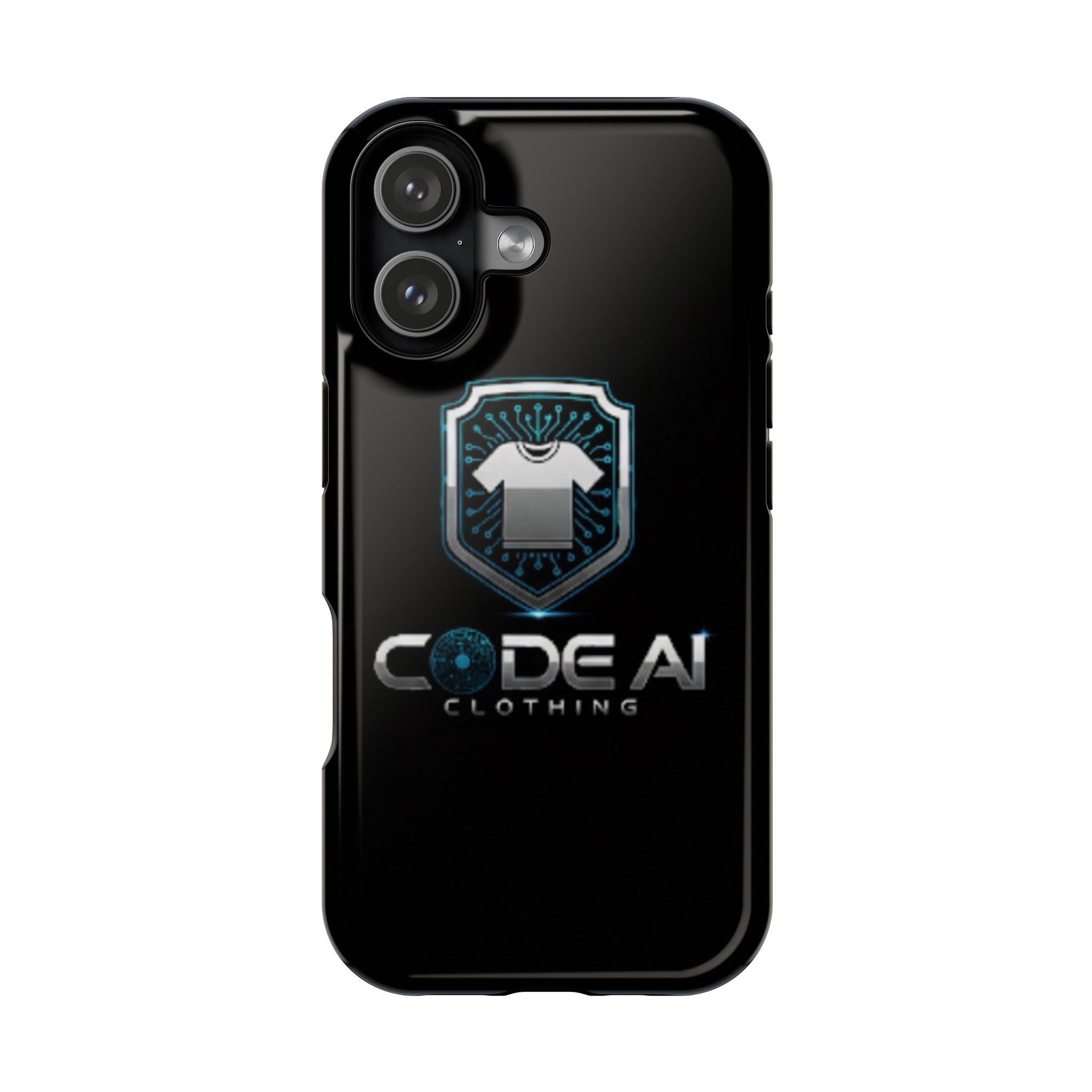 Code AI Clothing Impact-Resistant Phone Case — Tech Shield Logo