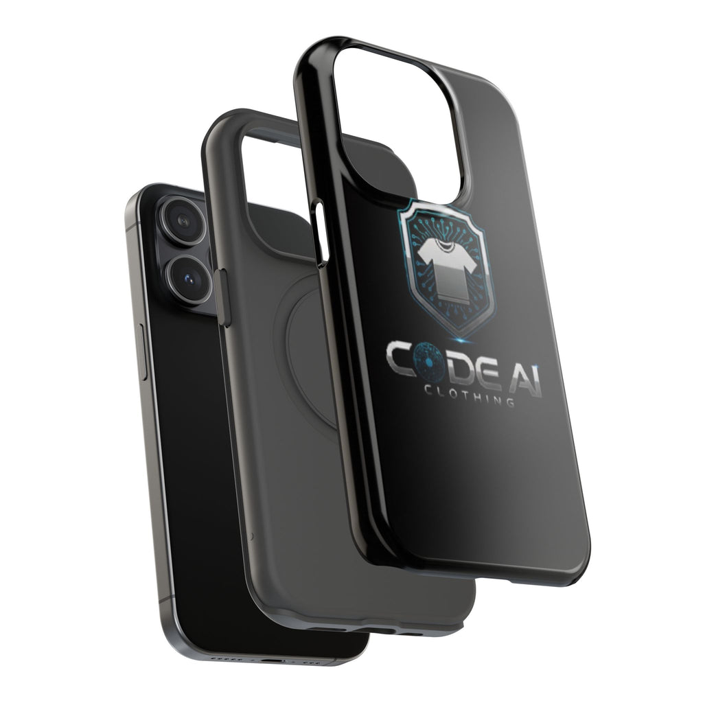 Code AI Clothing Impact-Resistant Phone Case — Tech Shield Logo