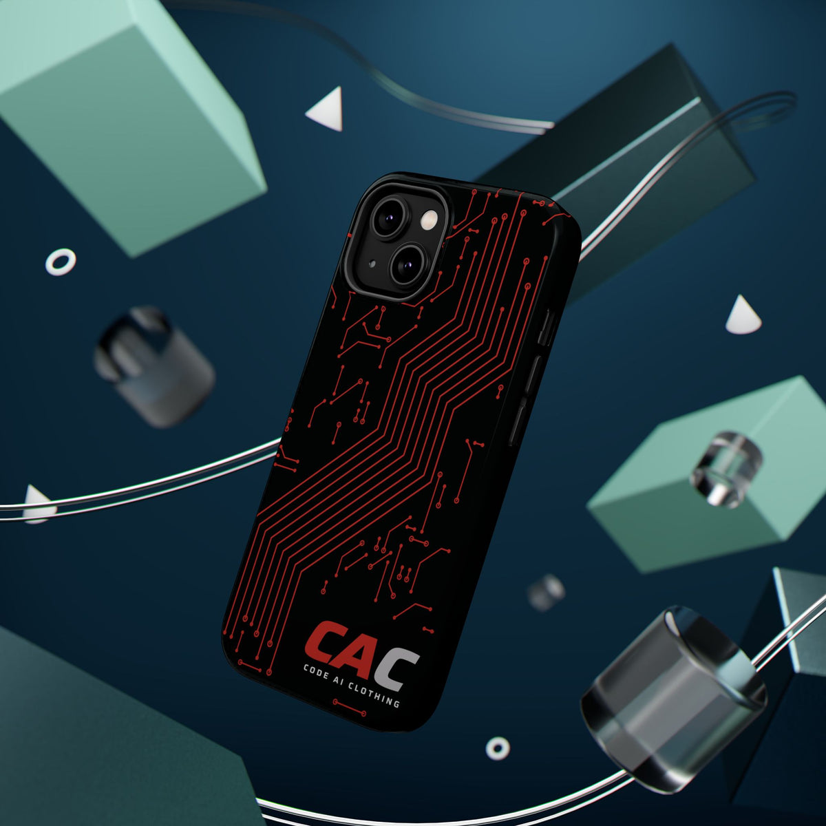 Code AI Circuit Phone Case