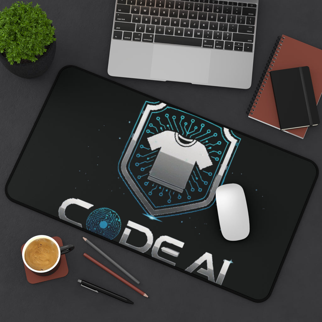 Code AI Clothing Desk Mat — Tech Logo Gaming Mousepad