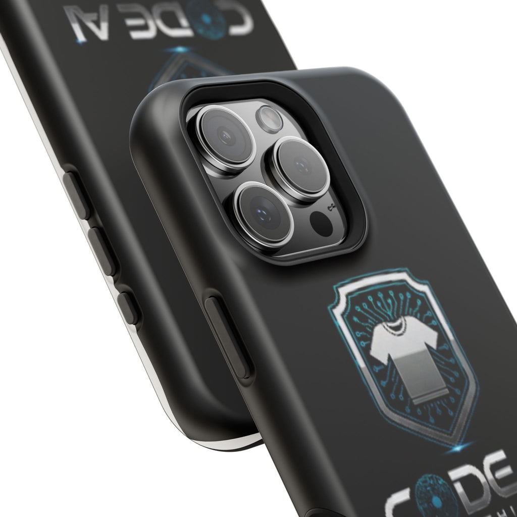 Code AI Clothing Impact-Resistant Phone Case — Tech Shield Logo