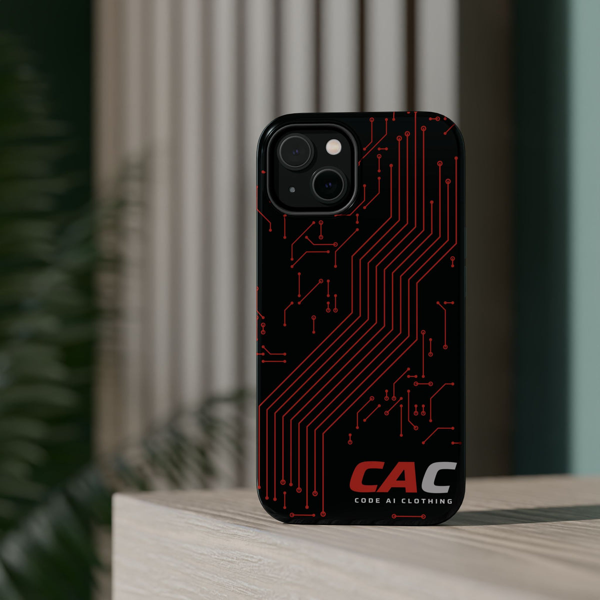 Code AI Circuit Phone Case