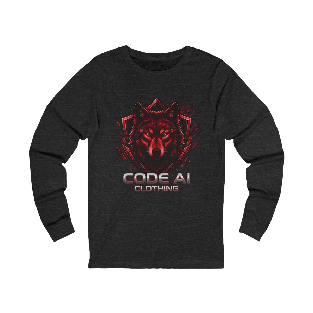 Wolf CodeAiclothing Long Sleeve Tee