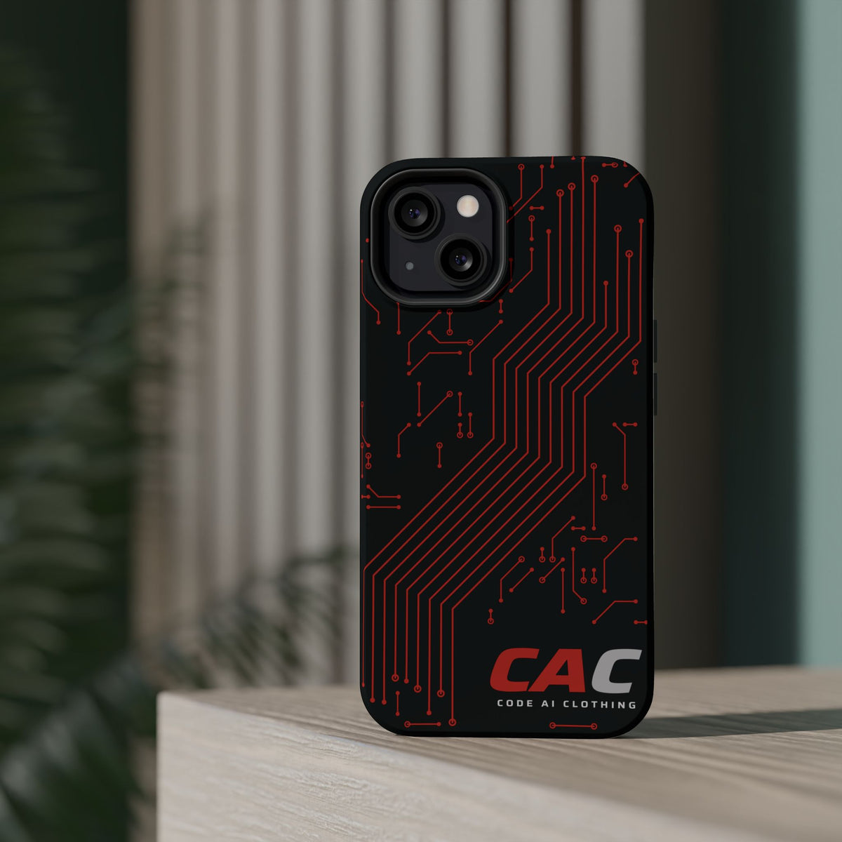 Code AI Circuit Phone Case
