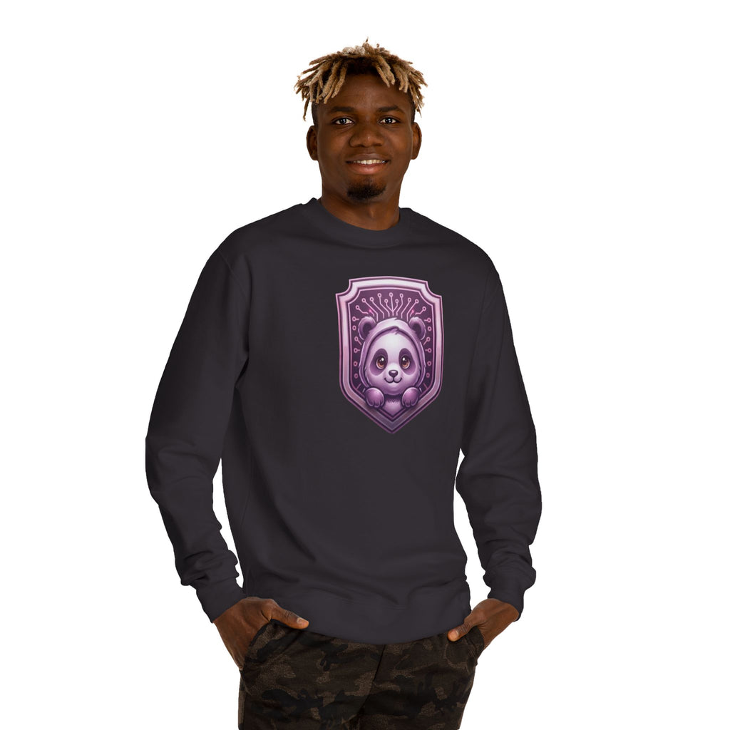 Cute panda CodeAiclothing Crew Neck Sweatshirt