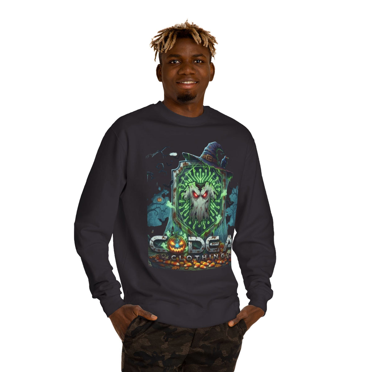Halloween CodeAiclothing Crew Neck Sweatshirt