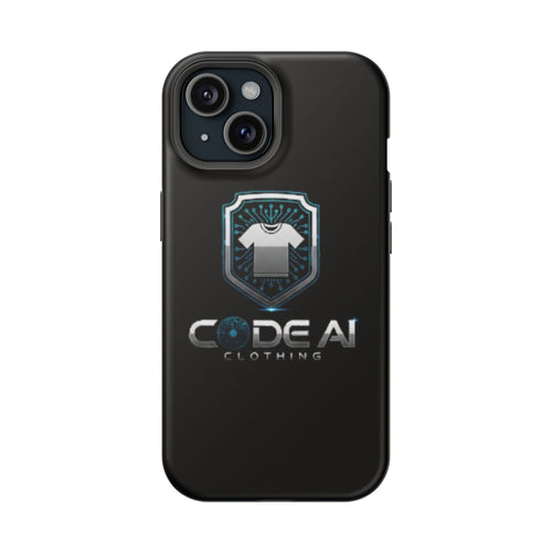 Code AI Clothing Impact-Resistant Phone Case — Tech Shield Logo