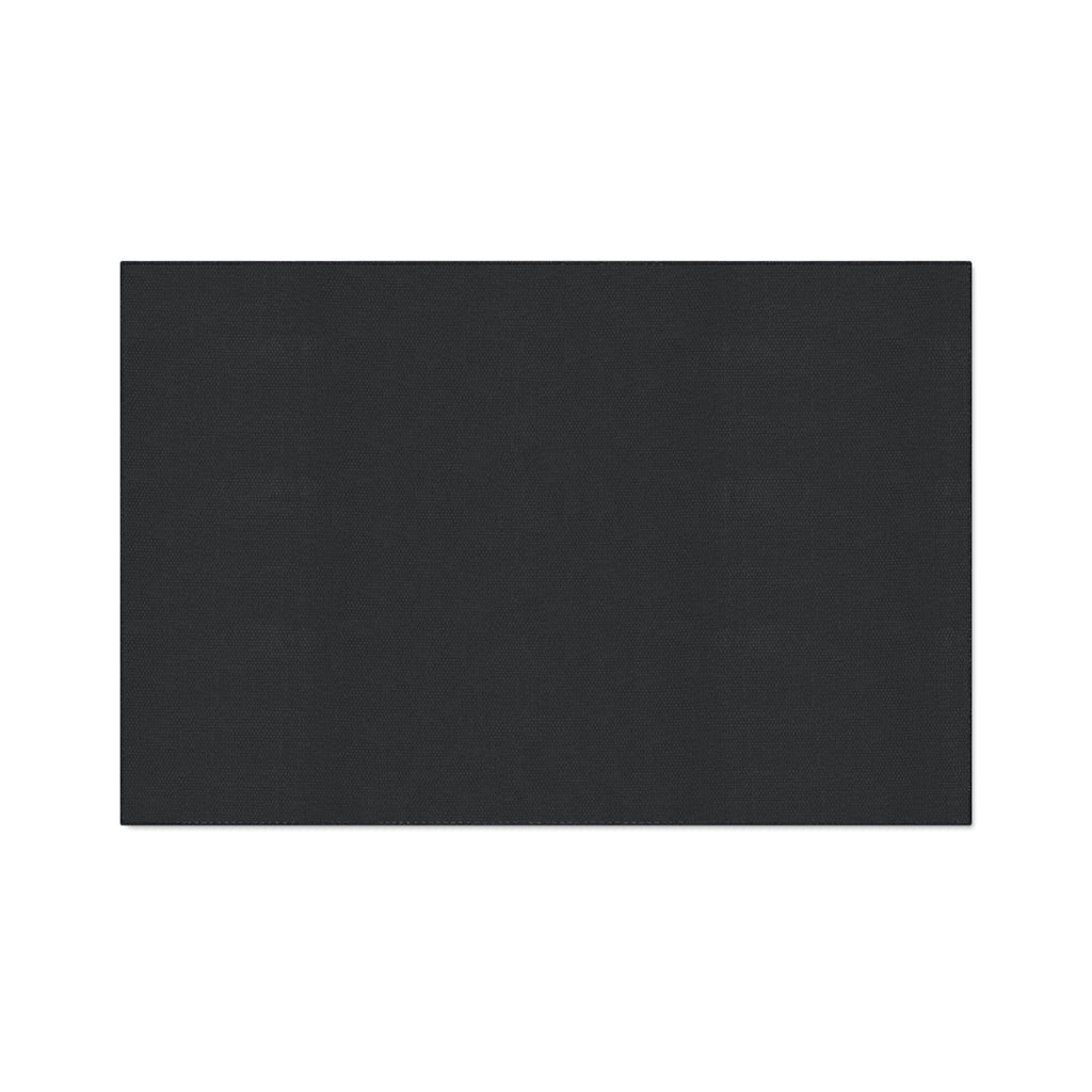 Gothic Red Monogram Floor Mat — Heavy Duty Decorative Rug
