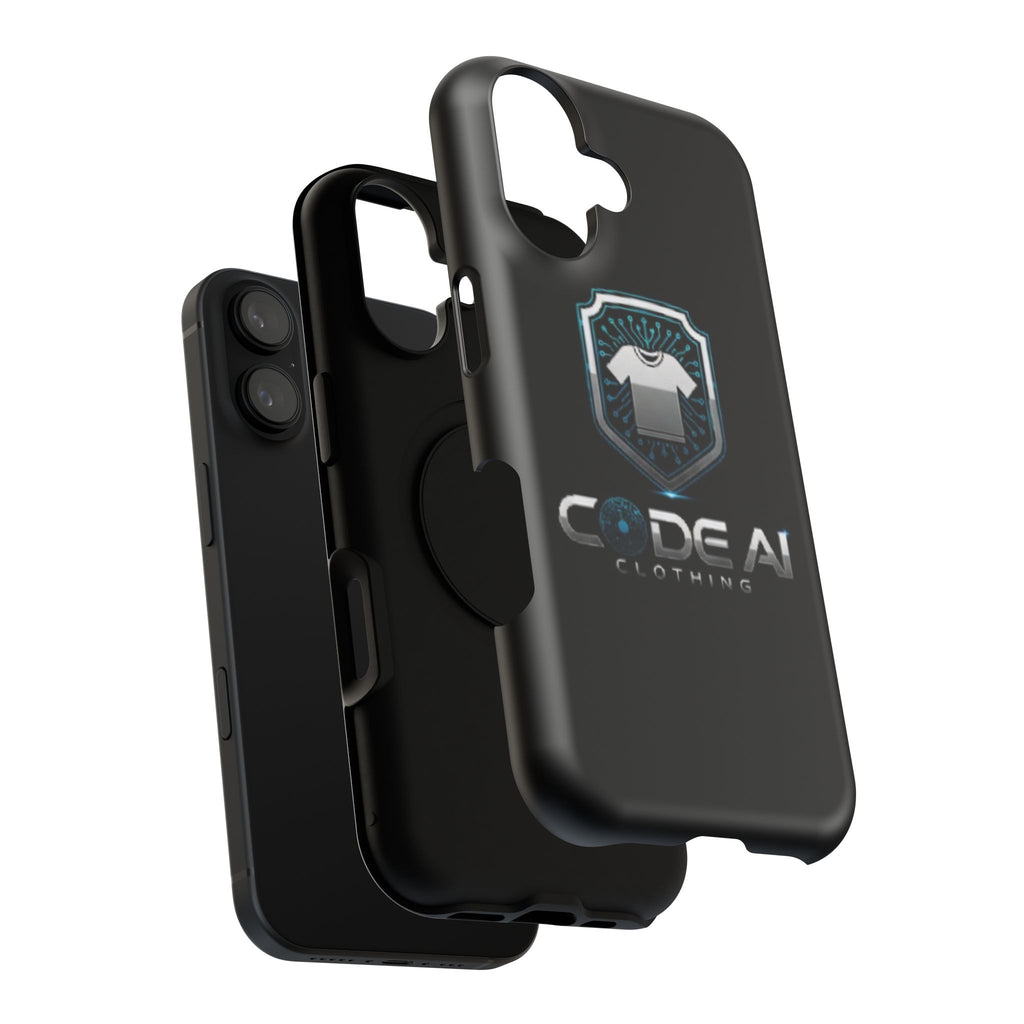 Code AI Clothing Impact-Resistant Phone Case — Tech Shield Logo
