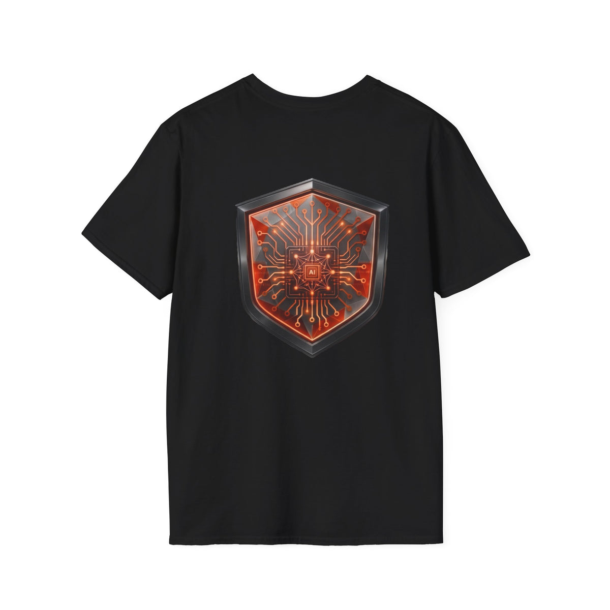 Code ai clothing  orange and blackSoftstyle T-Shirt