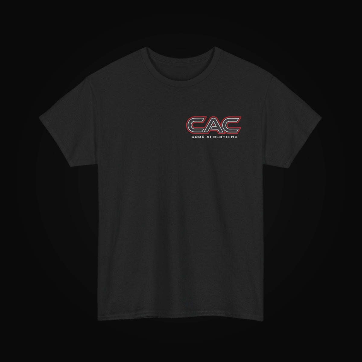CAC Core Logo Tee on black background