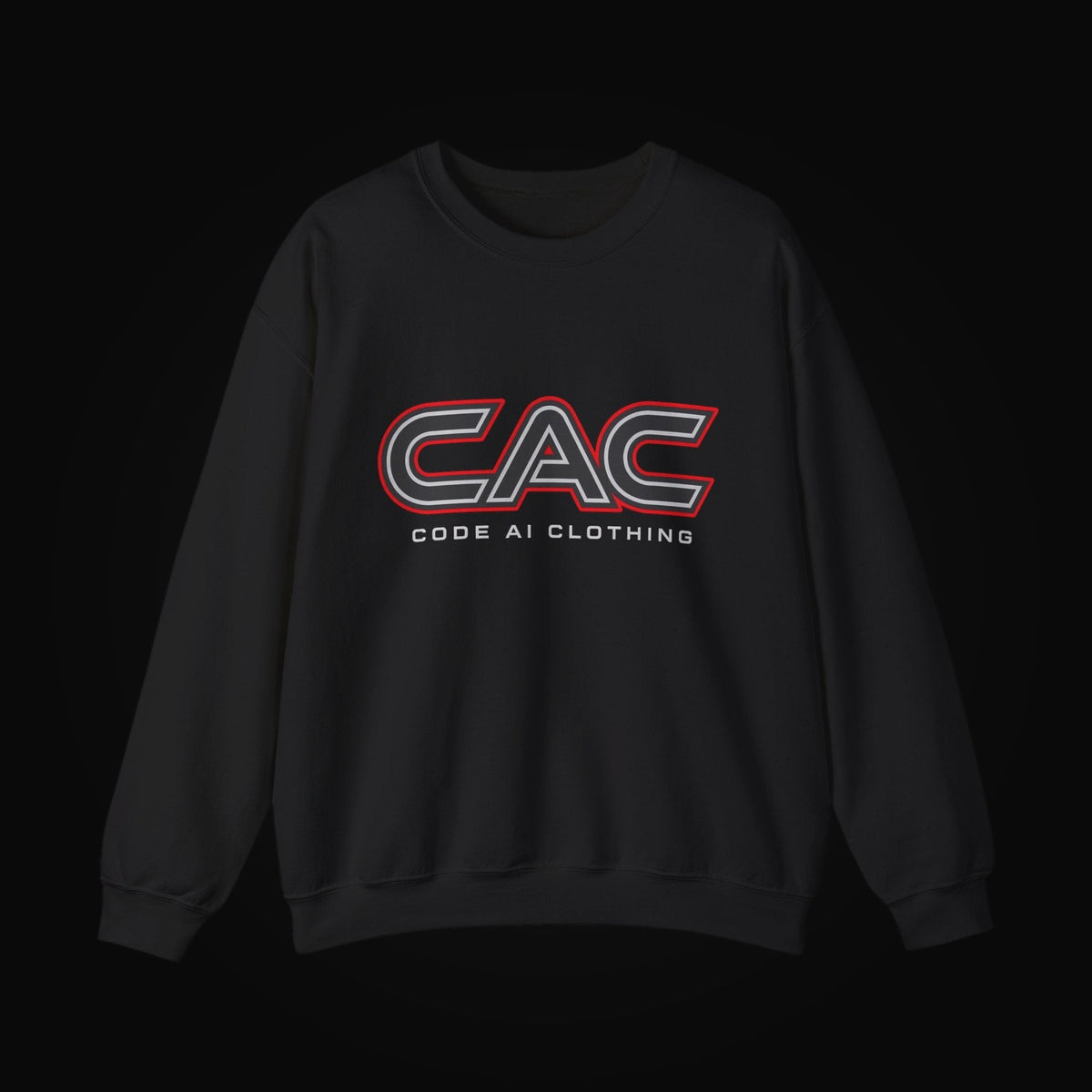 CAC Signature Crewneck on black background