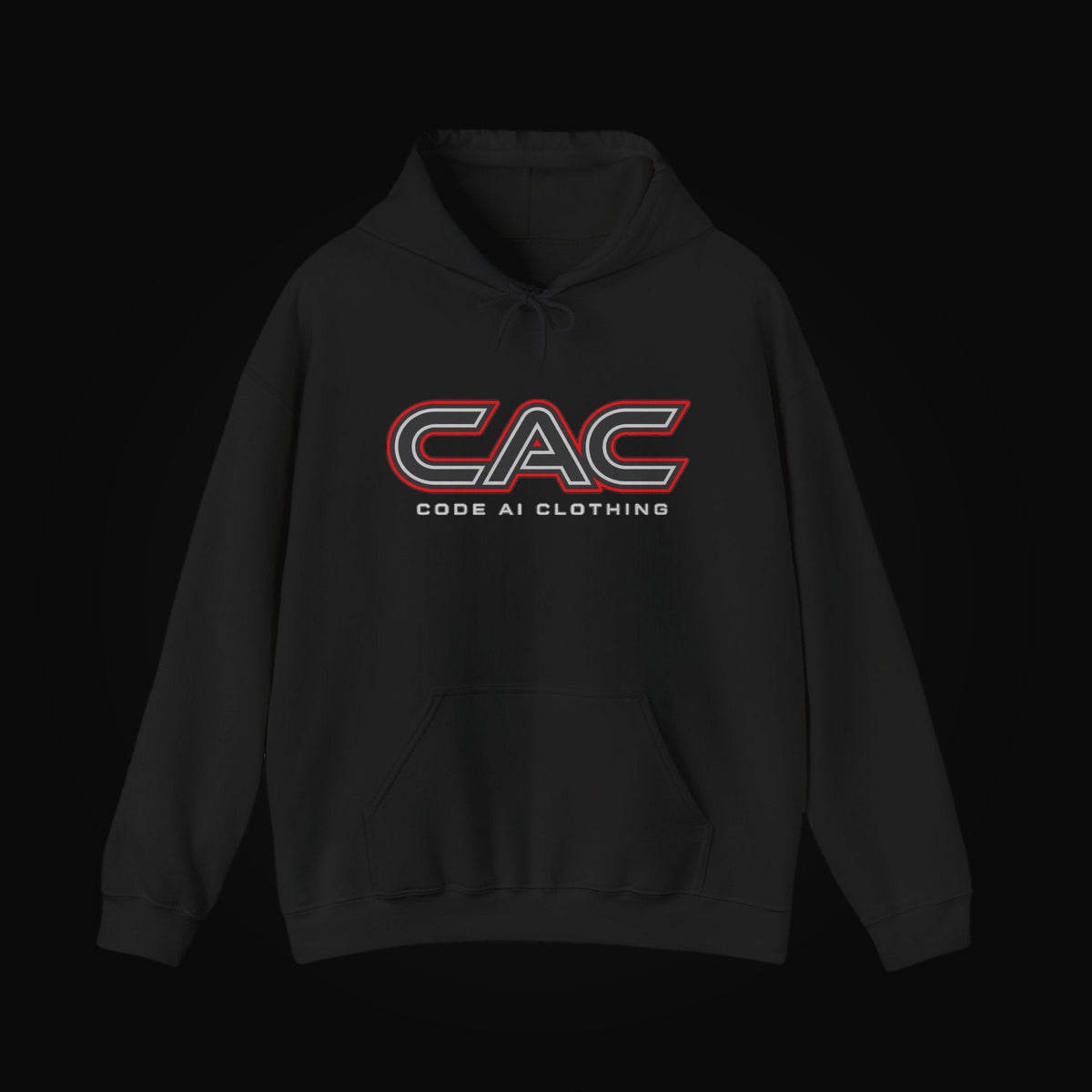 CAC Signature Hoodie on black background