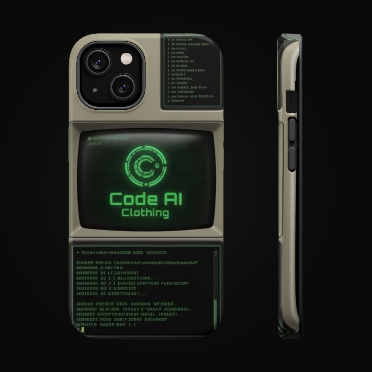 Code AI Classic Case on black background